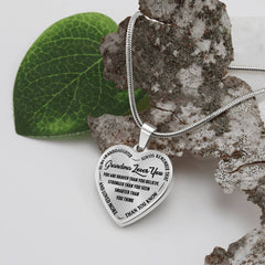 Grandma Loves You - Heart Necklace